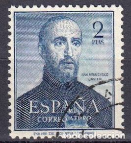 Selos: WP251 España Spain Espagne Spanien San Francisco Javier Usado LUJO 1952 Edifil 1118